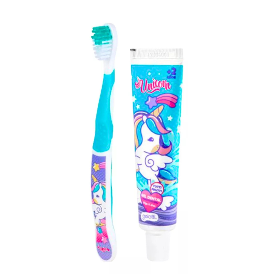 Cepillo De Dientes Ultra Suave + Pasta 50grs Unicornio 3