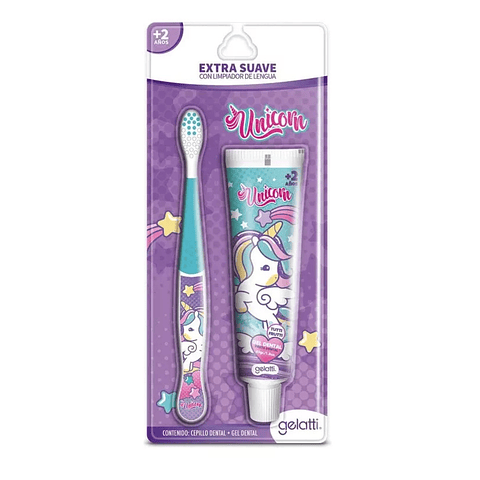 Cepillo De Dientes Ultra Suave + Pasta 50grs Unicornio