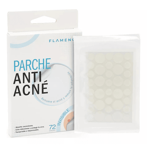 Parche Anti Acne Invisible 72u Flamenco Momento de aplicación Día/Noche Tipo de piel Grasa 