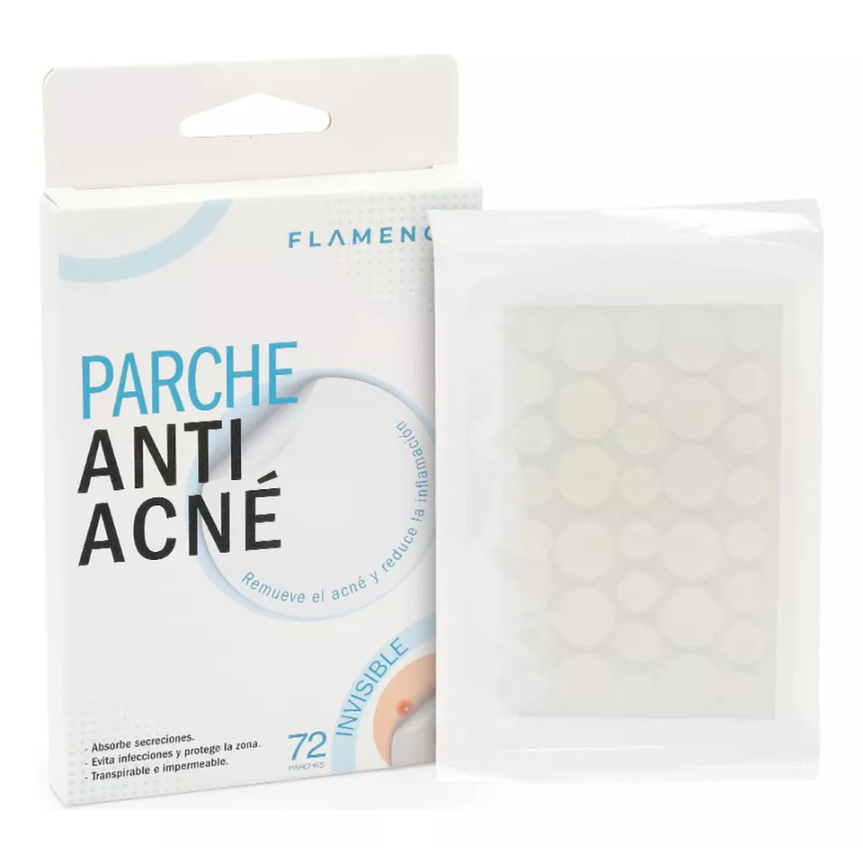 Parche Anti Acne Invisible 72u Flamenco Momento de aplicación Día/Noche Tipo de piel Grasa  2
