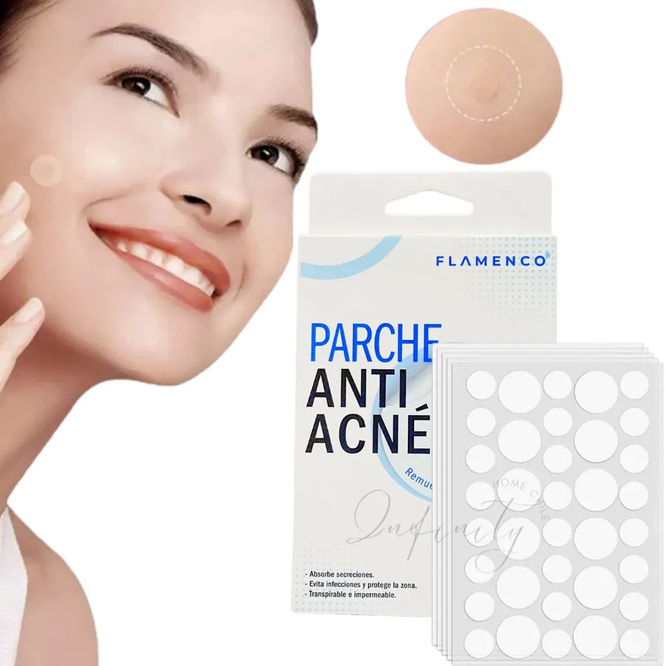 Parche Anti Acne Invisible 72u Flamenco Momento de aplicación Día/Noche Tipo de piel Grasa  1