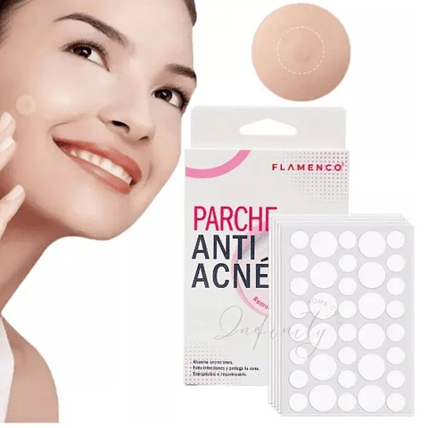 Parches Antiacne Piel Mixta/grasa Hidrocoloide Flamenco Delgadas 24 Und