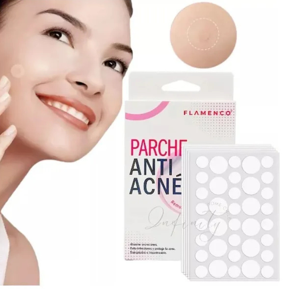 Parches Antiacne Piel Mixta/grasa Hidrocoloide Flamenco Delgadas 24 Und 2