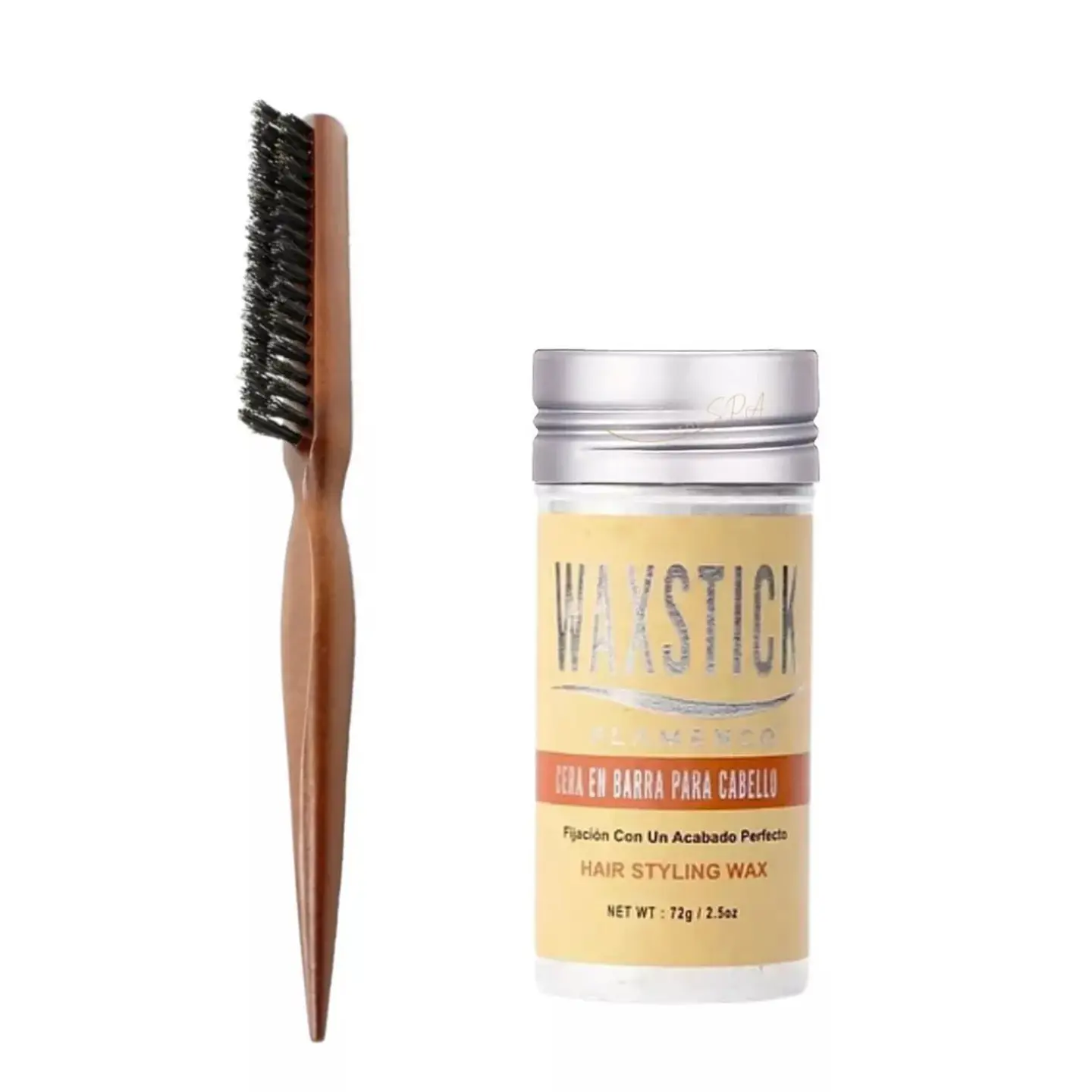 Cera En Barra Para Cabello + Cepillo Pulidor 2