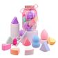 Set 12 Esponjas De Maquillaje Color Tamaño Variado Max Belle - Miniatura 1