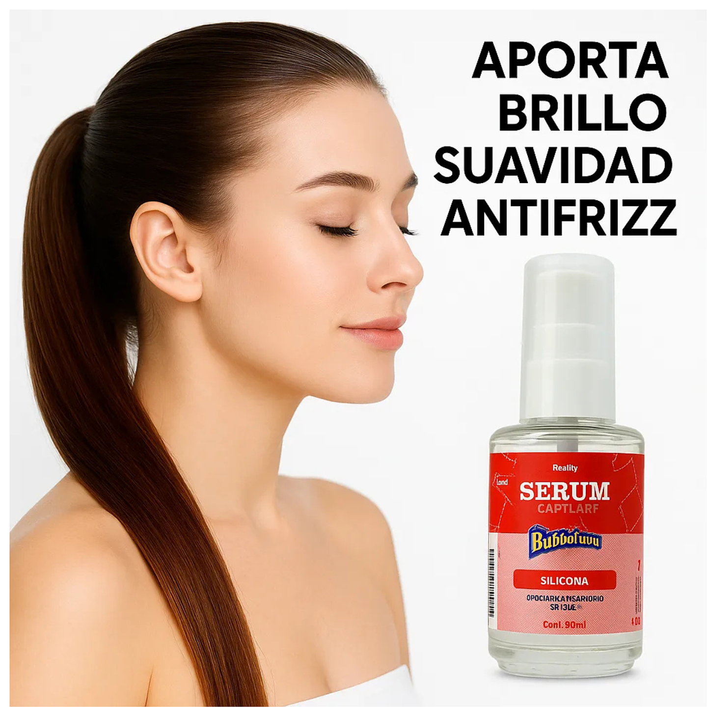 Sérum Termoprotector Aceite Bubbaluu 30ml Frutilla 2