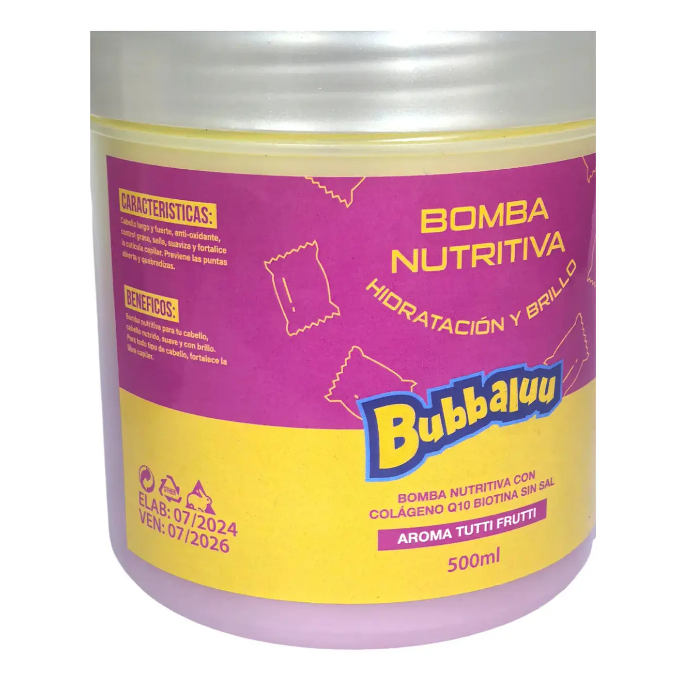 Kit Shampoo + acondicionador + crema + serum Bubbaluu Tutti Frutti 3