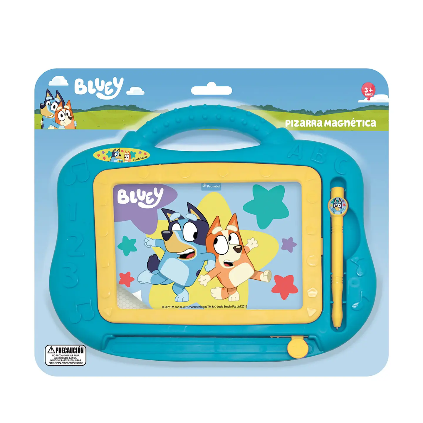 Pizarra Mágica Bluey Color Celeste Tablero de Dibujos 2