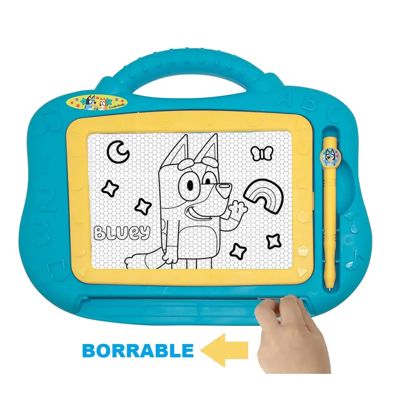 Pizarra Mágica Bluey Color Celeste Tablero de Dibujos 3