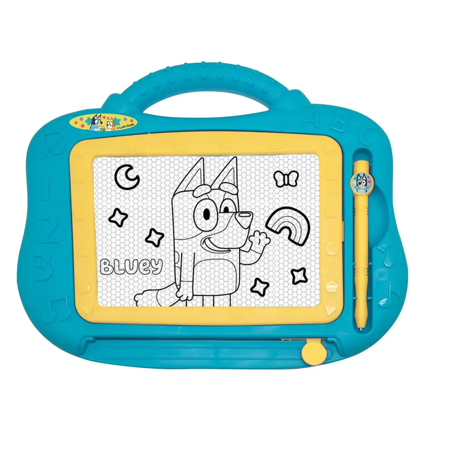 Pizarra Mágica Bluey Color Celeste Tablero de Dibujos 4