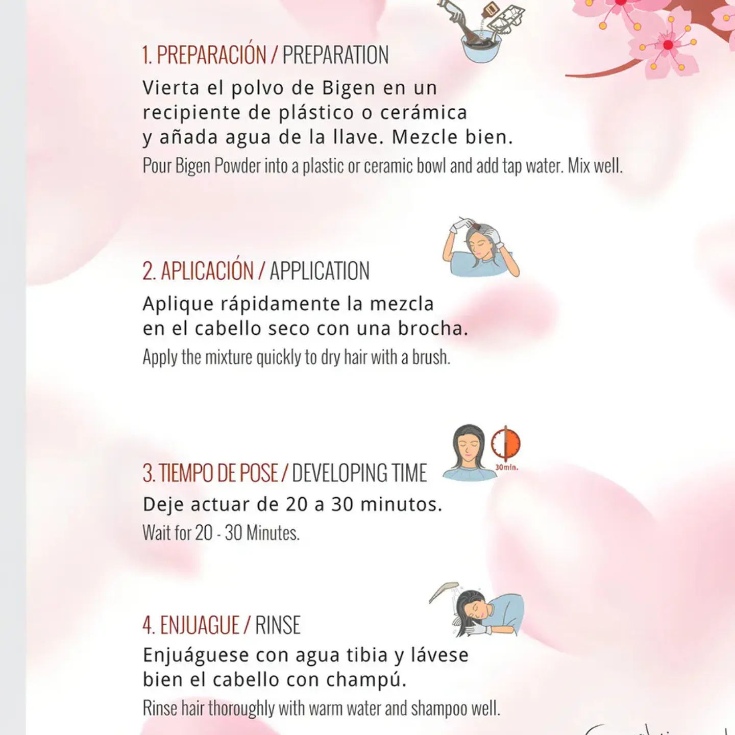 Tinte Bigen Polvo 45 Chocolate Permanente Sin Amoníaco 45 Chocolate 5