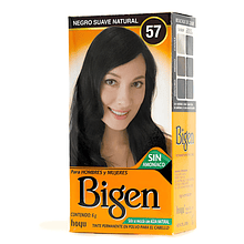 Tinte Permanente Polvo Mujer 57 Negro Suave Bigen