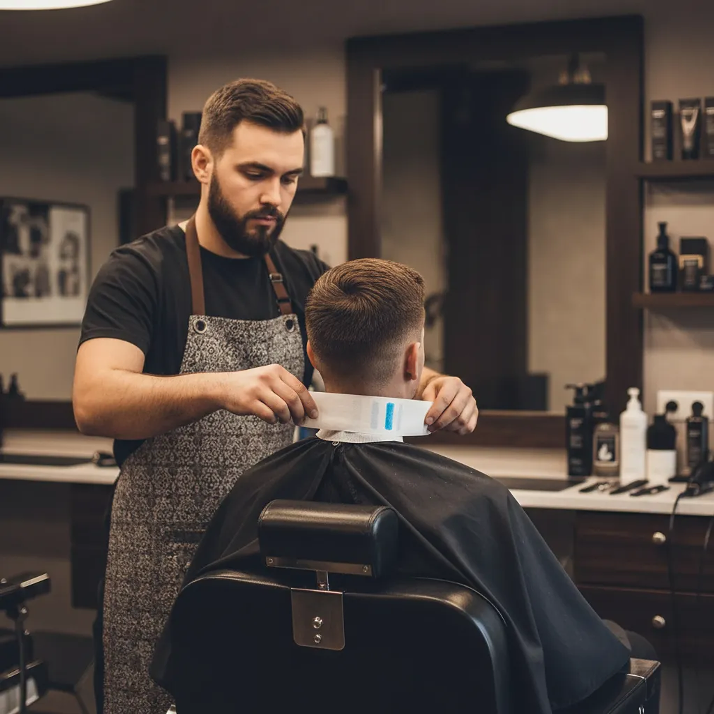 Pack X 5 Papel Cuellero Barbería Desechable 3