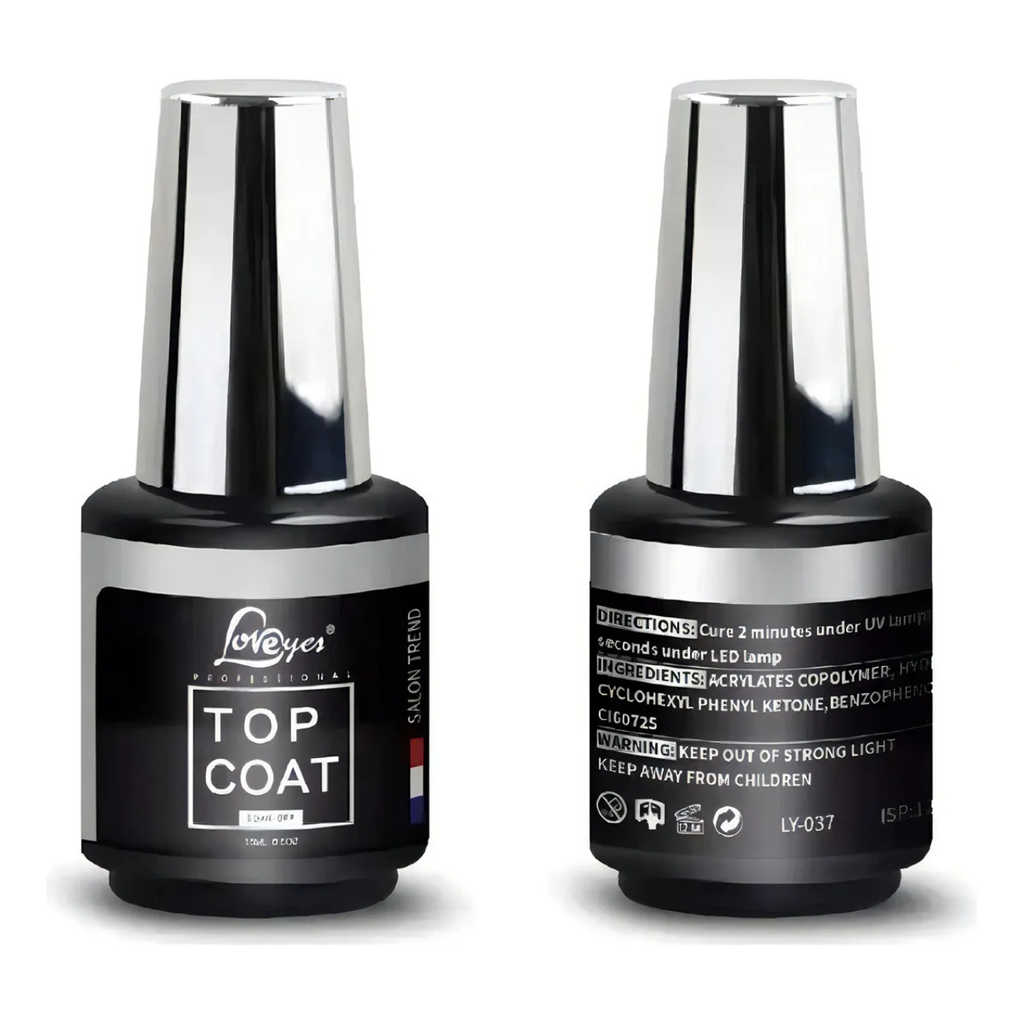 Top Coat Permanente Loveyes Esmalte Uñas Profesional 15ml 2
