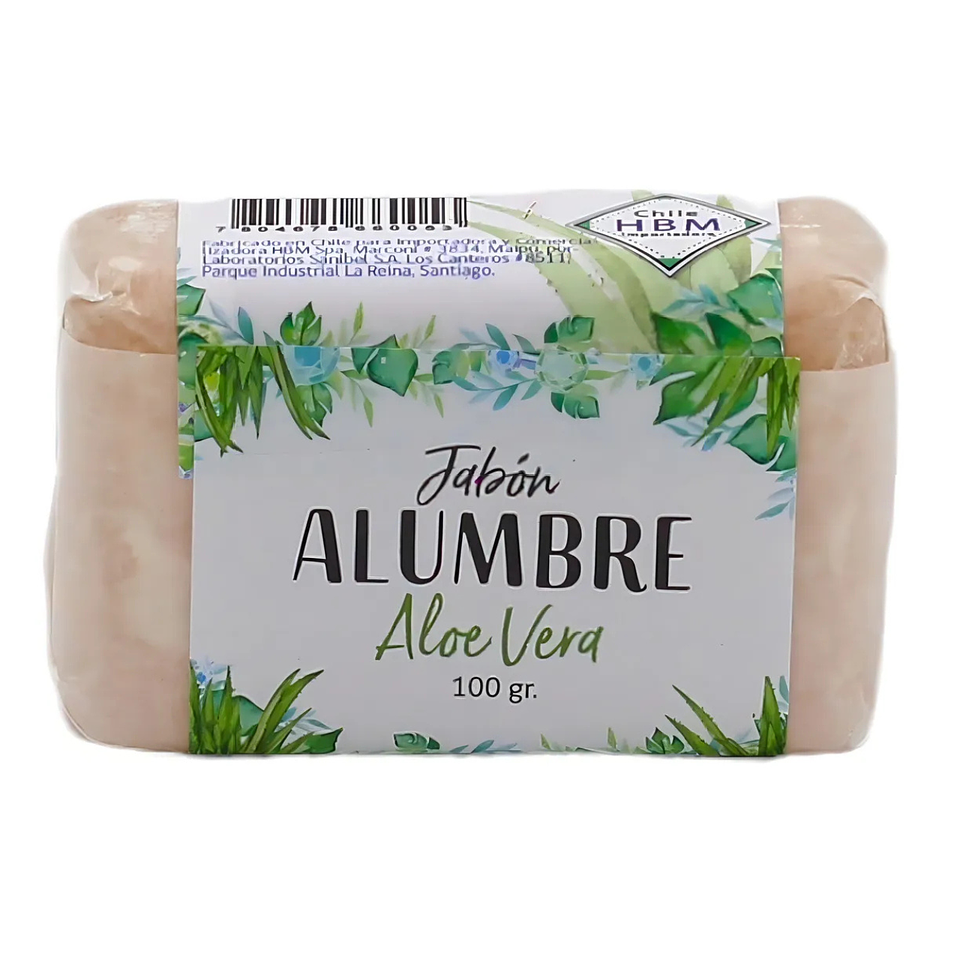 Jabón De Alumbre Potásico Y Aloe Vera 3
