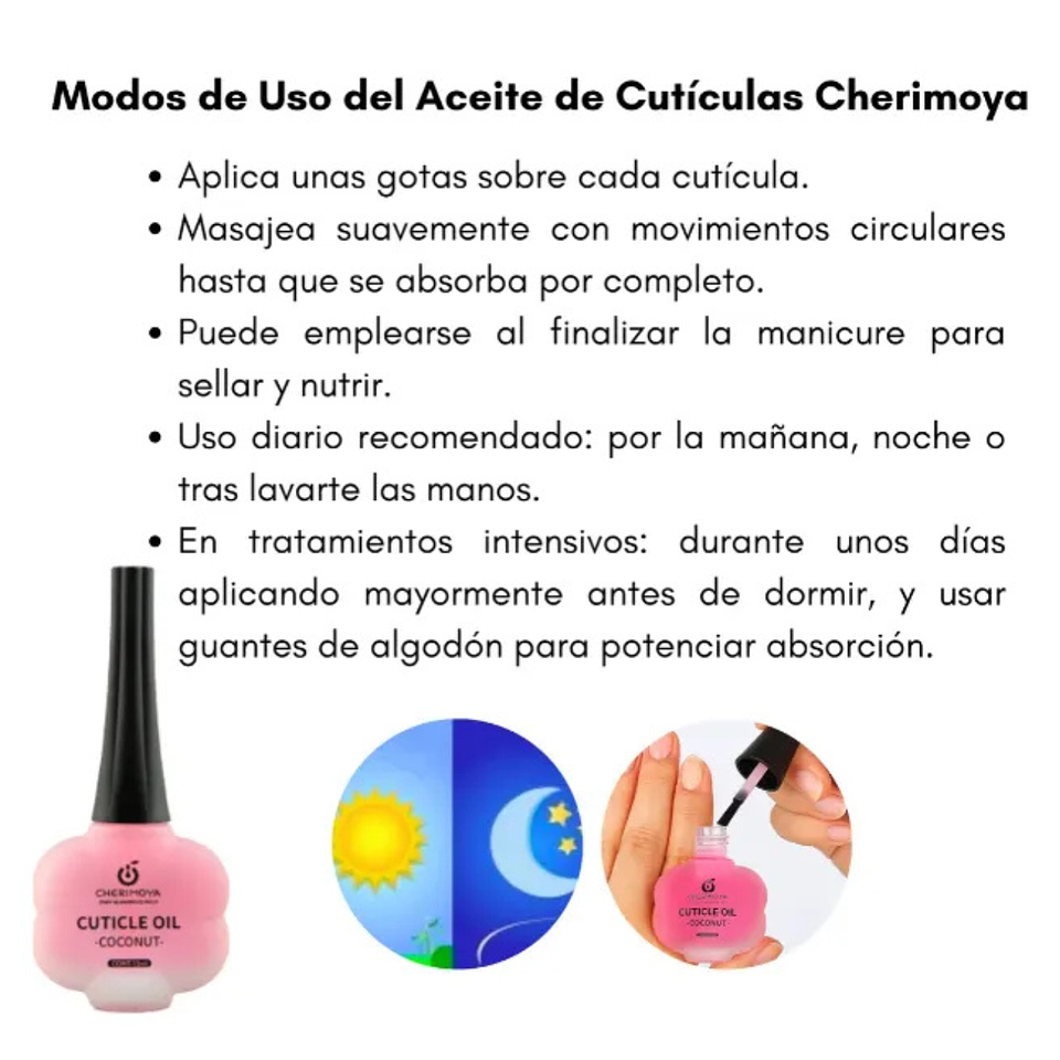 Aceite De Cutícula Profesional Gel Coco 15ml - Cherimoya 4