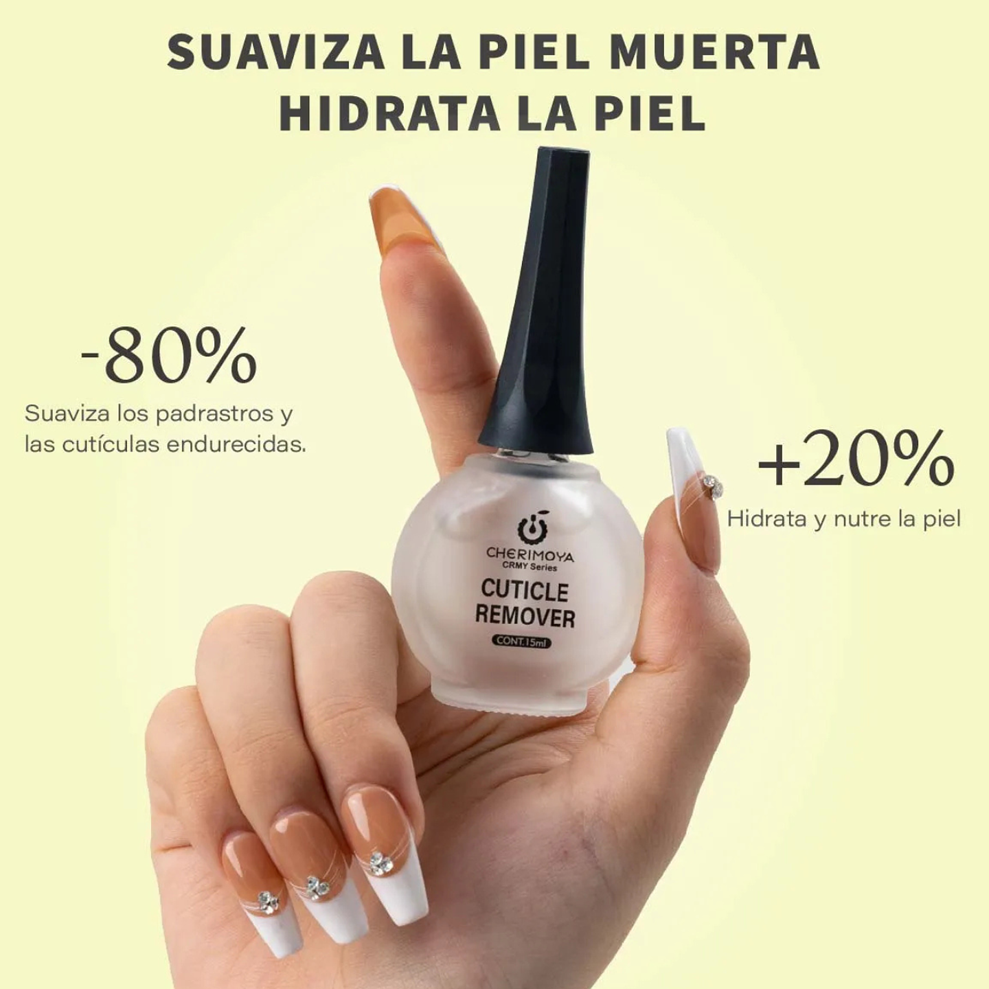 Removedor De Cuticulas Gel 15ml Cherimoya 4