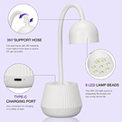 Lampara Uv Uñas Soft Gel 18w Flor De Loto - Cherimoya