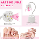 Lampara Uv Uñas Soft Gel 18w Flor De Loto - Cherimoya