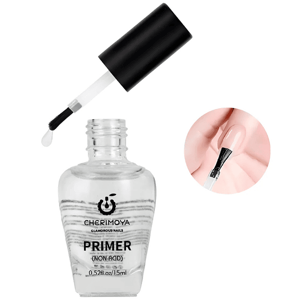 Primer Sin Ácido Para Uñas Esmaltes Manicure Cherimoya 15ml