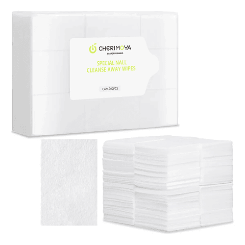 Pack De 700 Wipes Toallitas Sin Pelusas Manicure Cherimoya