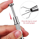 Pinza De Agarre Y 100 Esponjas Blender Manicuria Cherimoya