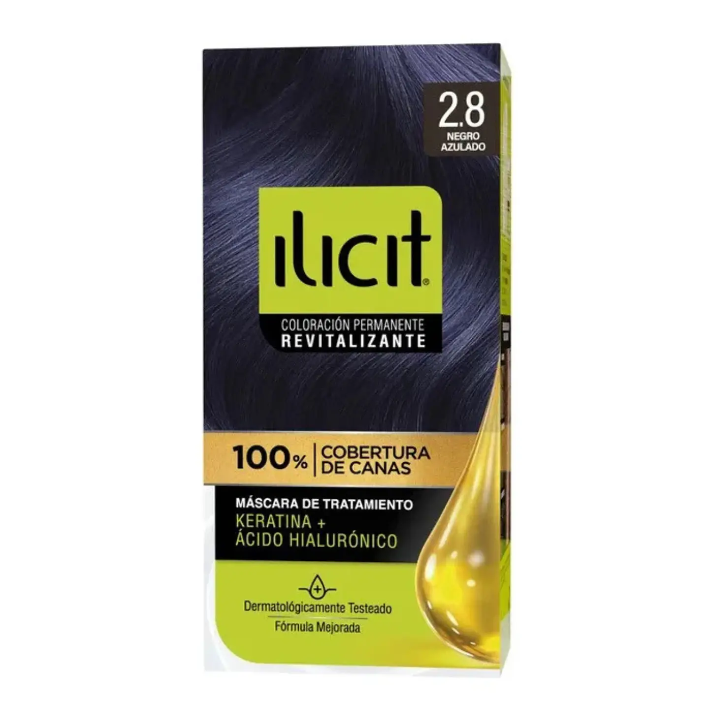 Tintura Ilicit Tono 1.0 Negro Tinte Cabello 1