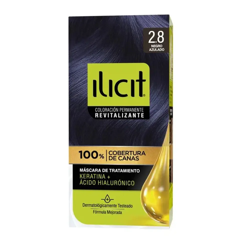 Tintura Ilicit Tono 1.0 Negro Tinte Cabello 1