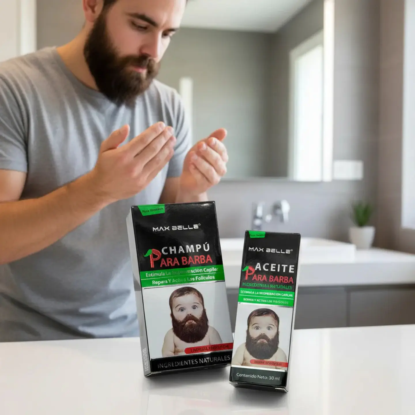 Tratamiento Barba Perfecta: Shampoo + Aceite Nutritivo 3