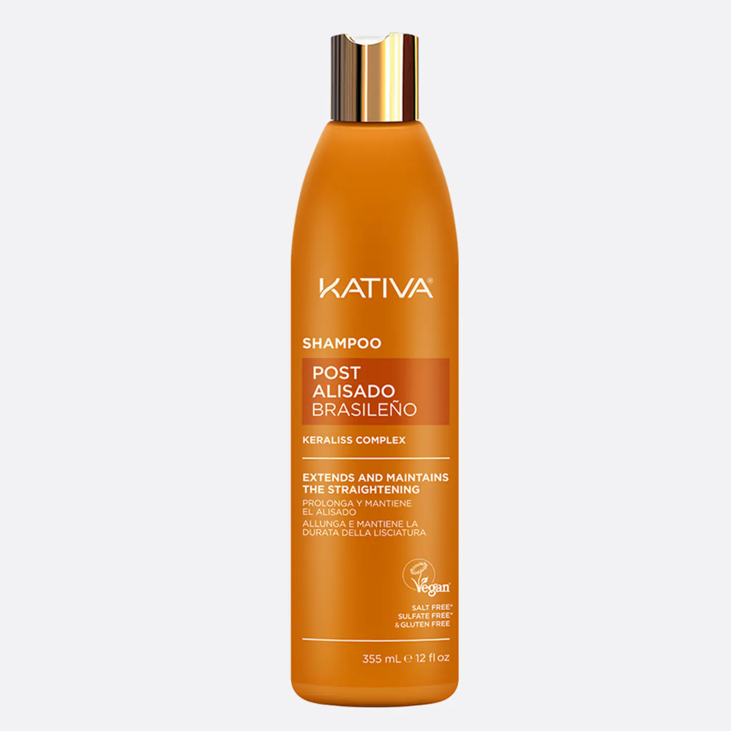 Shampoo Kativa Post Alisado Brasileño - 355ml 1