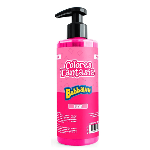 Pintura Para El Cabello Bubbaluu Fucsia