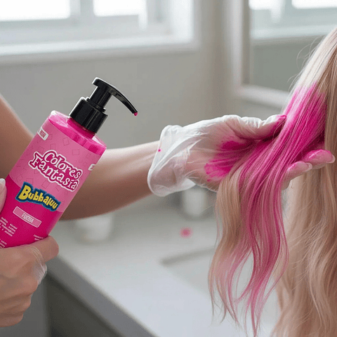 Pintura Para El Cabello Bubbaluu Fucsia