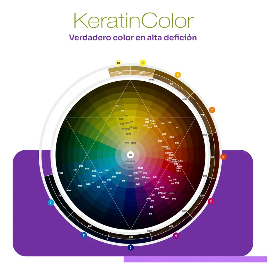 Tintura Cabello Sin Amoniaco Kerantin Color Bbcos Tono Negro 1/0 6