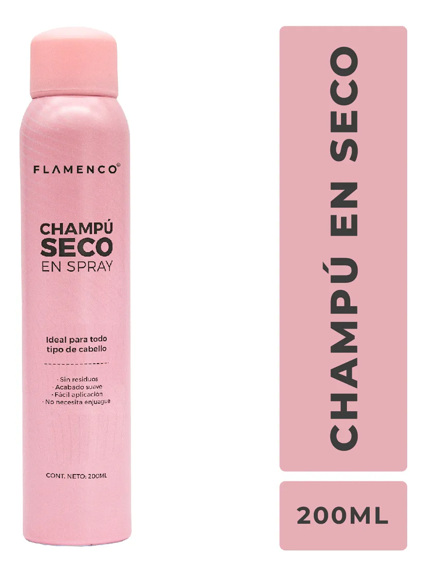 Shampoo En Seco en Spray Flamenco 200ml 7