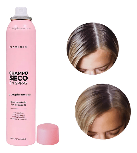 Shampoo En Seco en Spray Flamenco 200ml