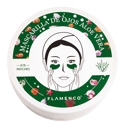 Parches Mascarilla Hidrogel Aloe Vera Anti Ojeras Flamenco