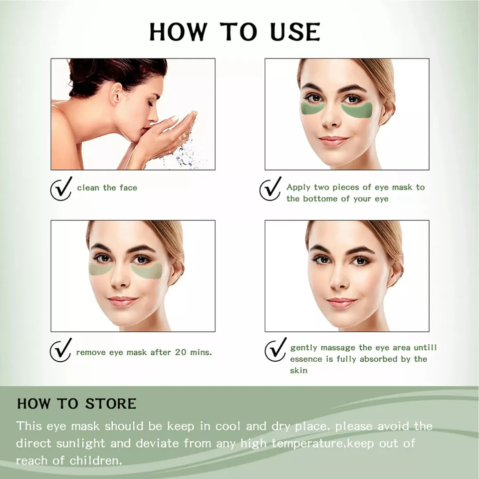 Parches Mascarilla Hidrogel Aloe Vera Anti Ojeras Flamenco 4