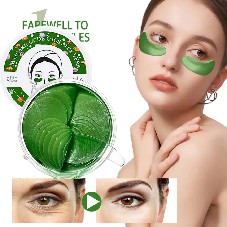 Parches Mascarilla Hidrogel Aloe Vera Anti Ojeras Flamenco 5