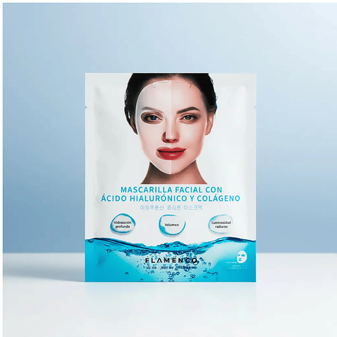 Macarilla Facial Acido Hialuronico y Colageno Flamenco