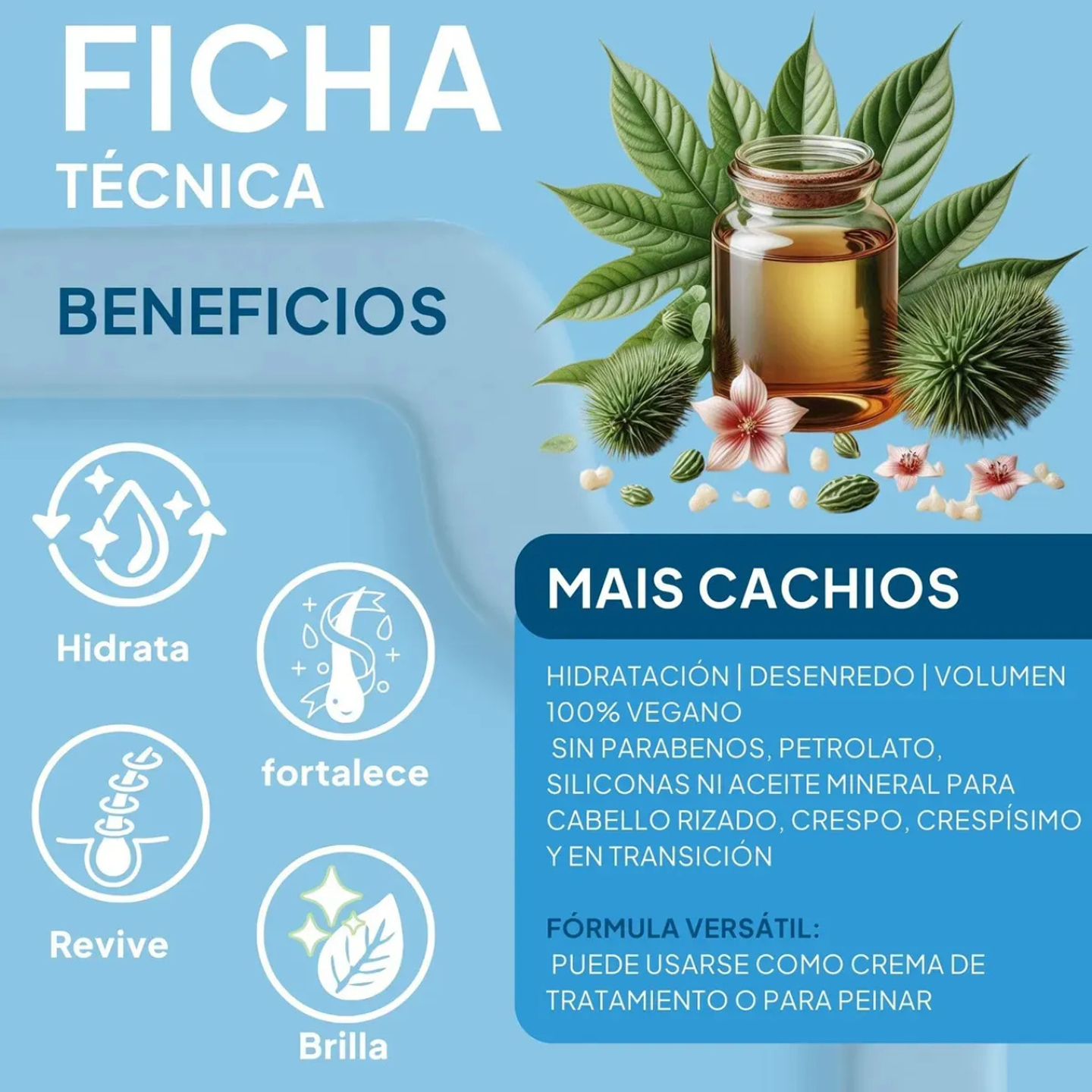 Mascara Skala Hidratación 2 En 1 Mais Cachos 1000g 2