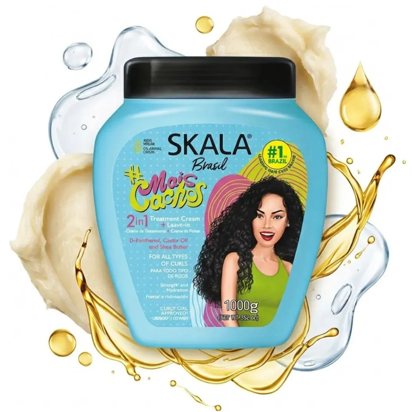 Mascara Skala Hidratación 2 En 1 Mais Cachos 1000g 5