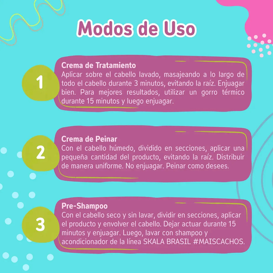 Mascara Skala Hidratación 2 En 1 Mais Cachos 1000g 3