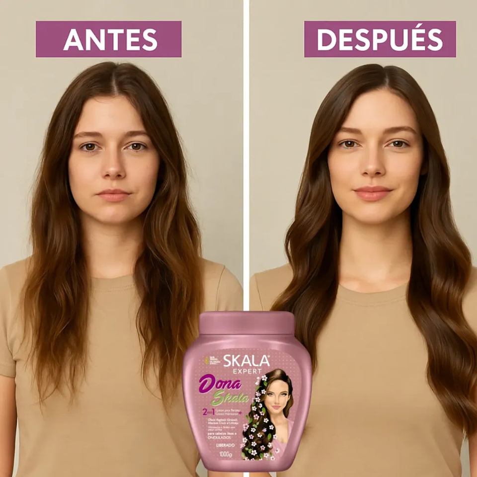 Mascara Skala 2 En 1 Dona 1000 G Nutricion Y Brillo 3