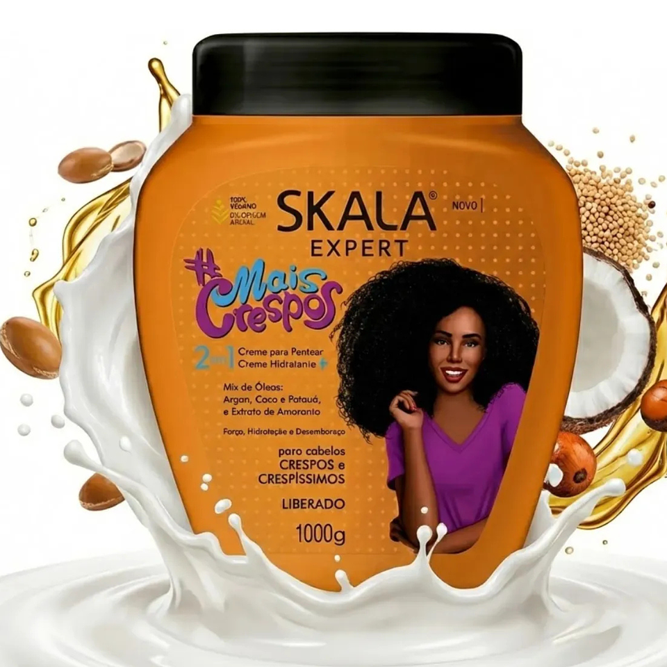 Skala Máscara Mais Crespos Cabello Rizado Y Ondulado 2 En 1 5