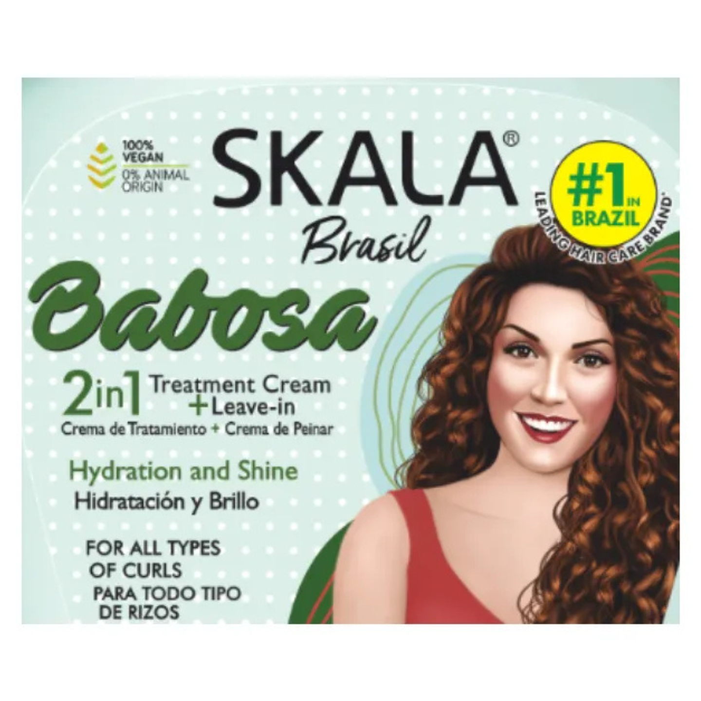 Tratamiento Capilar Babosa 2 En 1 Con Aloe Vera 1000g Skala 1