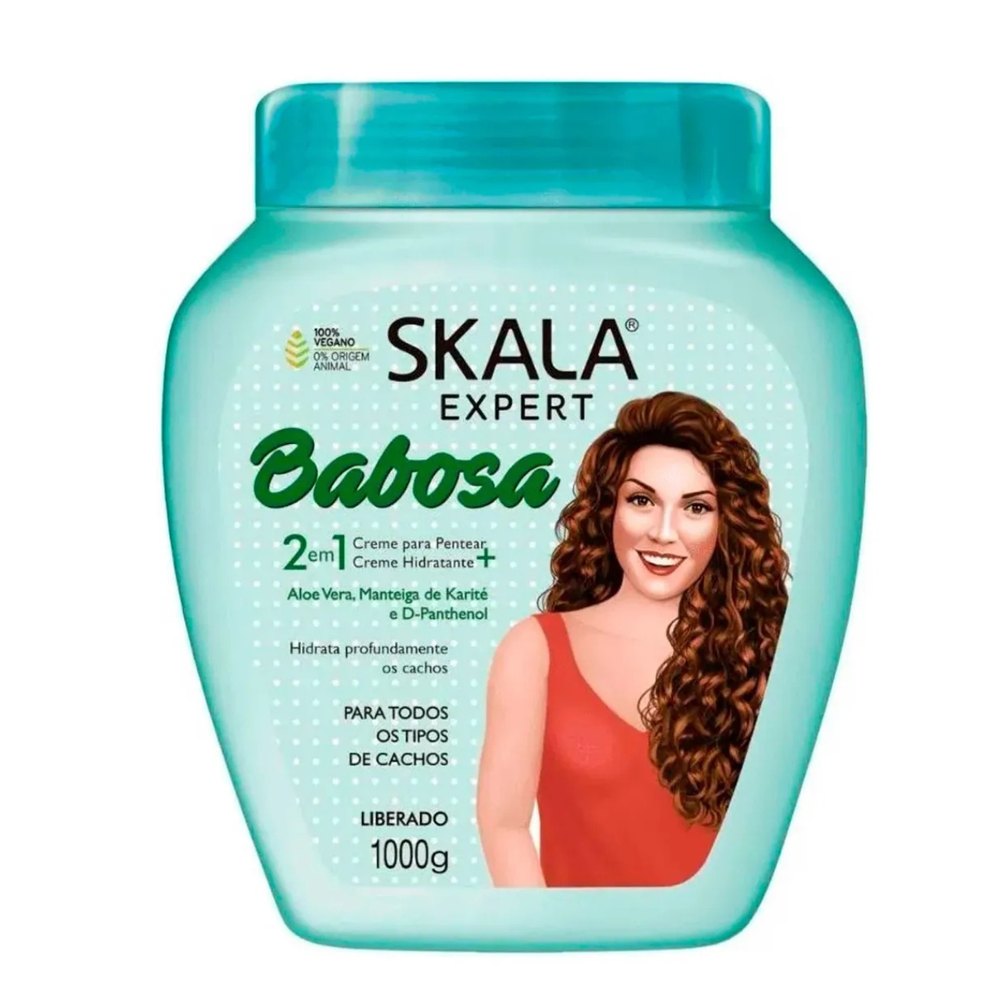 Tratamiento Capilar Babosa 2 En 1 Con Aloe Vera 1000g Skala 2