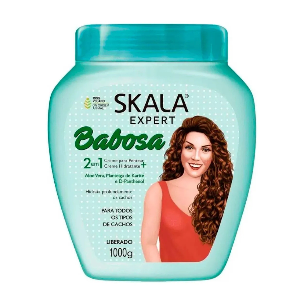 Tratamiento Capilar Babosa 2 En 1 Con Aloe Vera 1000g Skala 2