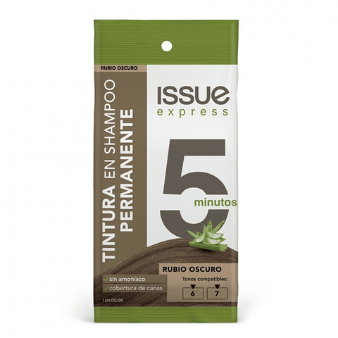 Tintura En Shampoo Issue Express 5 Minutos Rubio Oscuro
