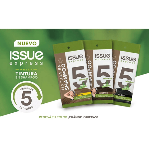 Tintura En Shampoo Issue Express 5 Minutos Rubio Oscuro