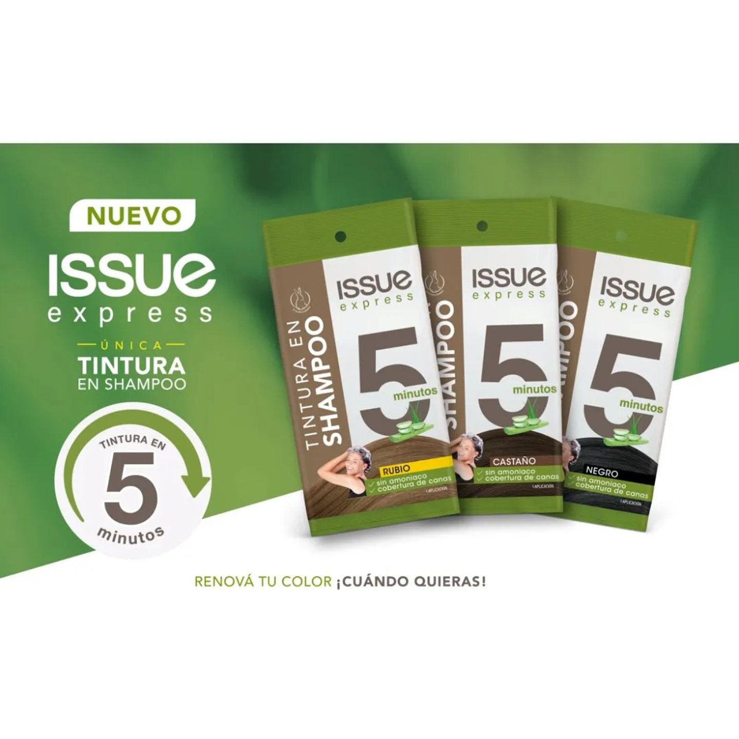 Tintura En Shampoo Issue Express 5 Minutos Rubio Natural 2